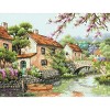 Dimensions Counted Cross Stitch Kit 13"X10"-Village Canal (14 Count) - image 2 of 2