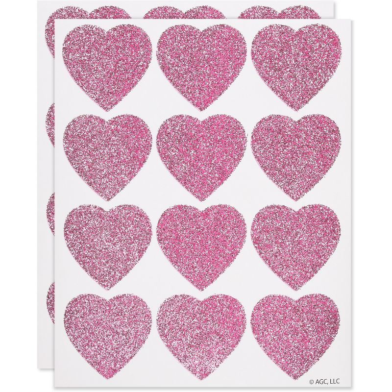 24ct Pink Heart Sticker Sheets, 3 of 5