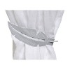 Evideco French Home Goods Metal Feather Curtain Tiebacks with Magnetic Closure – No Installation Needed - 2 of 4