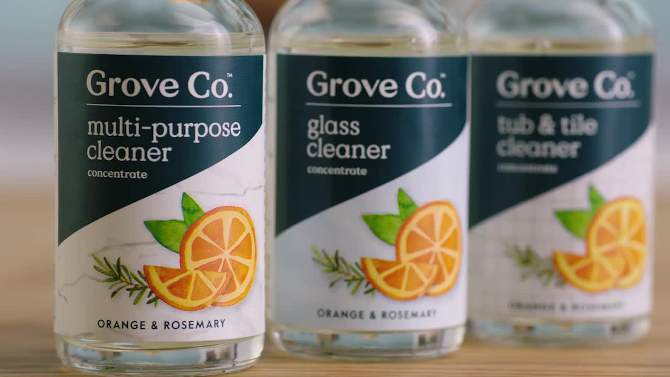 Grove Co. Orange &#38; Rosemary Glass Cleaner Concentrates - 2ct, 2 of 10, play video