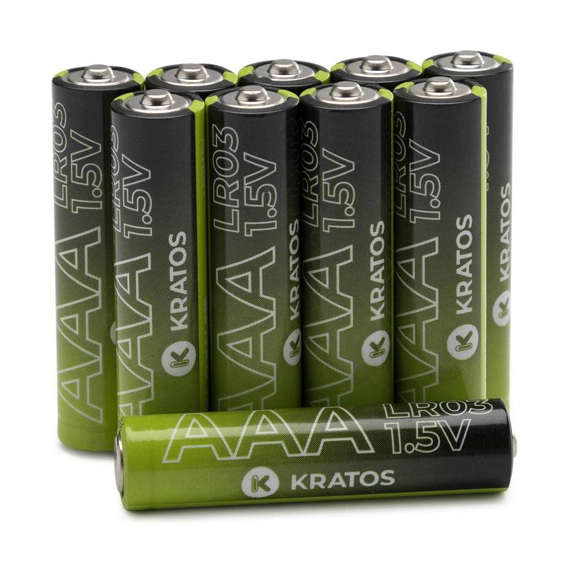 Kratos Power High-Performance Ultra Alkaline AAA Batteries (10-Pack), 1 of 4