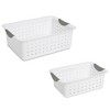 Sterilite Medium & Small Ultra Plastic Storage Bin Organizer Basket (12 Pack) - image 2 of 4