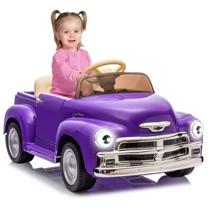 12V Kids Ride On Car, Battery Powered Electric Vehicle With Remote Control, Spring Suspension, Led Light and Music for Toddler Boys Girls 3-8 - 1 of 4