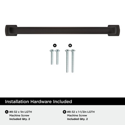 Oil-Rubbed Bronze 6-5/16" Modern Cabinet Pull
