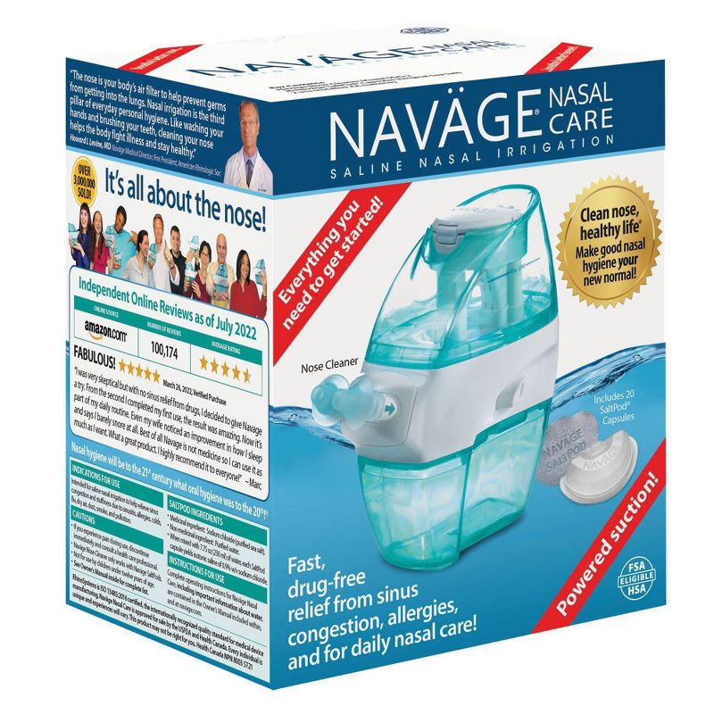 NAVAGE NASAL CARE Nose Cleanser and SaltPods, 1 of 7