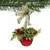 Ganz 3.5 Inch Mistletoe Sleigh Bell Kissing Krystal Ornament Tree Ornaments - 3 of 3