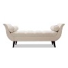 NicBex Bench End of Bed Bench Tufted Flared Arm Bench for Bedroom and Entryway, Beige - 4 of 4