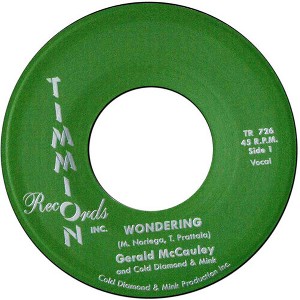 Cold Diamond & Mink - Wondering/Wondering (Instrumental) (vinyl 7 inch single) - 1 of 1