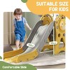 SEVOBAL Baby Activity Gyms 3-in-1 Toddler Slide with Basketball Hoop Climber Duck Pattern for Indoor Fun, Yellow, 58.7"*26.4"*30.7" - 4 of 4