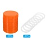 Unique Bargains Leak-Proof Plastic Mason Jar Lids with Silicone Sealing Ring 8 Pcs - 3 of 4