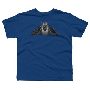 Boy's Design By Humans Monochrome Cicada By Realkey T-Shirt - 1 of 4