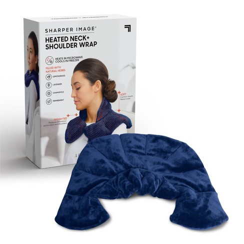 Sharper Image Neck Shoulder Massage Body Wrap - Navy : Target