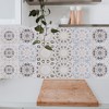 Unique Bargains PVC Tile Stickers 5.91"x5.91" Khaki Gray 24 Pcs - 4 of 4