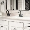 LunaLulinlk Black 4" stainless steel bathroom sink faucet with pop-up drain and 2 water supply hoses - 2 of 4