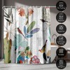 Americanflat 71x74 Floral Shower Curtain - 100% Polyester Shower Curtain, Water-Resistant Bath Curtain with Metal Grommets and 12 Shower Curtain Hooks - 4 of 4