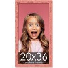 PosterPalooza | Shabby Chic Pink Picture Frame - UV Acrylic, Foam Board Backing, Hanging Hardware - 2 of 4