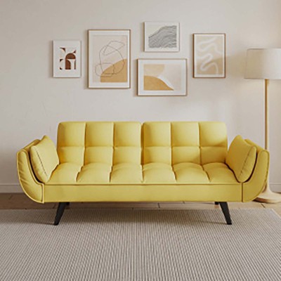 Living Room Sofa, 57" Sofa Couch With Two Armrests Throw Pillow, Tufted Seat Cushion,Comfortable Fit Sofa For Apartment Bedroom Small Space