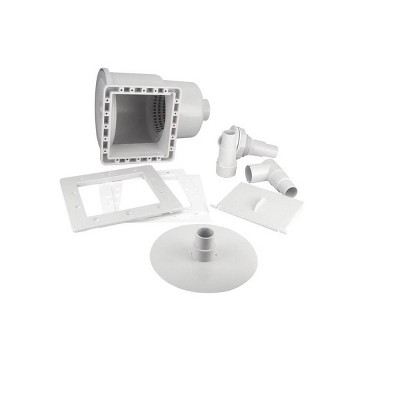 Swim Central HydroTools Above-Ground Swimming Pool ABS Thru-Wall Skimmer - 11.5" - White