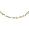 Black Bow Jewelry 7.25mm 14K Two Tone Gold Hollow Polished Link Chain Necklace, 17.5 In - 3 of 4