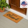 28" x 16" Nature Coir Mat, Blessed - 4 of 4