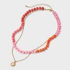 Beaded Sun Drop Multi-Strand Pendant Necklace - Universal Thread™ - 3 of 4