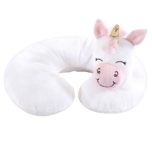 Hudson Baby Infant and Toddler Girl Neck Pillow, Pink Unicorn, One Size - 1 of 1