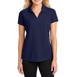Mafoose Women's Short Sleeve Dry Zone Moisture-Wicking Grid Polo Shirt - 1 of 4