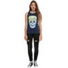 Seven Times Six Disney Women's Get To Neverland Skull Adult Junior's Muscle Tank Top Blue - image 3 of 4