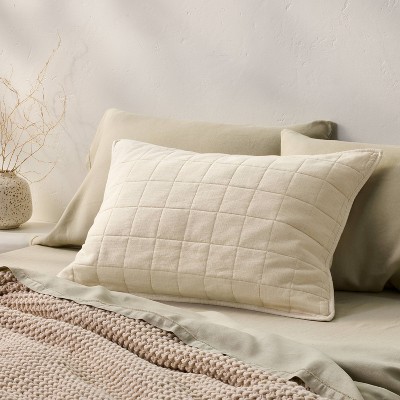 Heavyweight Linen Blend Quilt Pillow Sham - Casaluna™