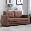 NicBex 3-in-1 Upholstered Foldable Futon Sofa with Pull Out Sleeper Couch Convertible Floor Sofa Bed for Living Room - 2 of 4