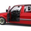 1982 Volkswagen MK1 Pickup Truck Custom Red Metallic with Stripes 1/18 Diecast Model Car by Solido - 3 of 4