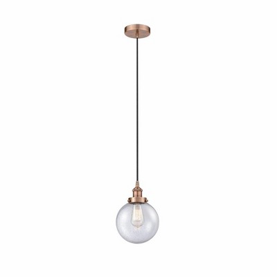 Beacon - 1 Light Mini Pendant In Industrial Style-11.5 Inches Tall and 8 Inches Wide