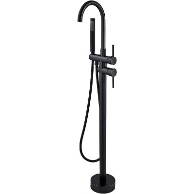 Mixxidea Standing Tub Faucet Dark Black