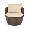 GDFStudio Hayle Outdoor Wicker 3 Piece Chat Set with Cushions - image 4 of 4