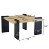 NicBex 39.3"/31.5" Unique Coffee Table,Space-Saving Side Table with MDF Top,Minimalist Rectangle/Square End Table,Center Table for Living Room - 2 of 4