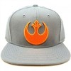 Adult Star Wars Rebel Crest Flat Bill Snapback Hat - 3 of 4