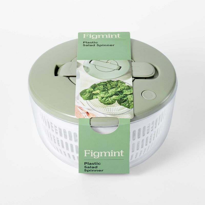 5qt Salad Spinner Clear - Figmint&#8482;, 5 of 10