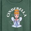 Women's - Disney Princess - Cinderella Kiss Lightweight French Terry Wide Neck Long Sleeve Shirt - 2 of 4