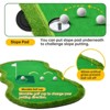 MUKE Golf Putting Green with 3 Holes, Flags, Slope & Challenge Cup, Golf Simulators, Golf Mat for Indoor & Outdoor - 3 of 4