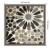 Amanti Art Alhambra Tile III Neutral by Sue Schlabach Canvas Wall Art Print Framed 16-in. x 16-in. - 4 of 4