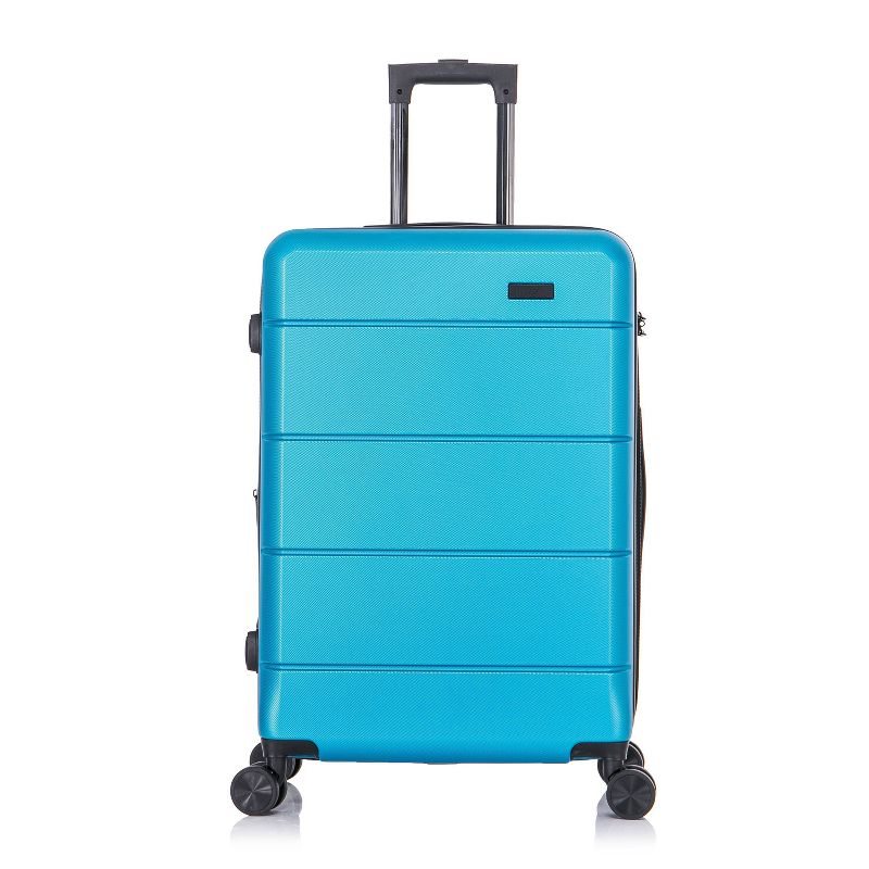 InUSA Elysian Lightweight Hardside Medium Checked Spinner Suitcase, 3 of 16