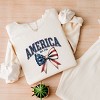 Simply Sage Market Coquette America EST. 1776 Lightweight Garment Dyed Sweatshirt - 3 of 4