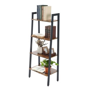 ELJGET 4-Tier Ladder Shelf, Bookcase Storage & Display Shelf - 1 of 4