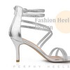 Perphy Women's Ankle Strap Rhinestone Stiletto Heels Gladiator Sandals - 4 of 4