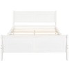 CAVINAS Twin Size Sleigh Bed Modern Wooden Bed Frame with Wood Slats, Headboard and Footboard for Bedroom - 3 of 4