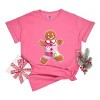 Gingerbread Polka Dot Patchwork Print - Women's Garment Dyed Graphic T-Shirt - 2 of 4