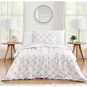 Sweet Jojo Designs Girl Twin Comforter Bedding Set Ballerina and Ballet Bows Pink and White 2pc - 1 of 4