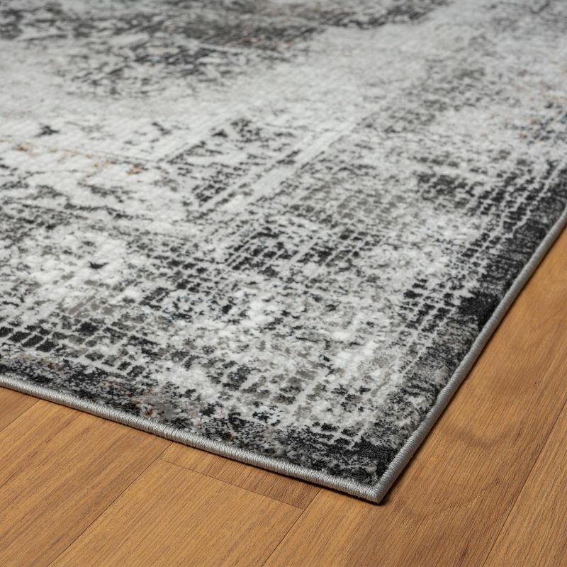Luxe Weavers Mosaic Tile Area Rug with Distressed Effect, 5 of 11