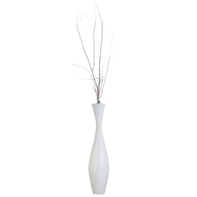 Uniquewise Bamboo Floor Vase - 43-inch Modern Elegance, Living Room Decor, Entryway, Dining Accent, Versatile Floral Styling, Elegant Tall Vase