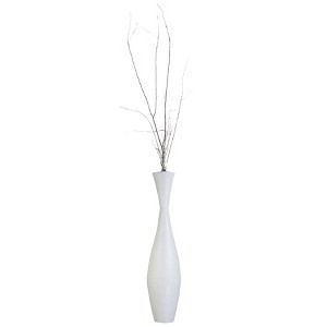 Uniquewise Bamboo Floor Vase - 43-inch Modern Elegance, Living Room Decor, Entryway, Dining Accent, Versatile Floral Styling, Elegant Tall Vase - 1 of 4